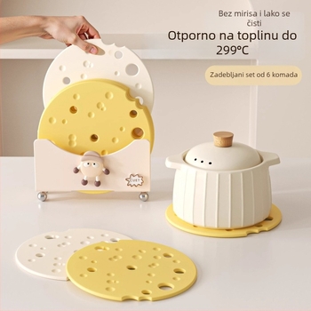 Silikonska podložica za stol, izoliranje topline, otporna na visoke temperature, nepravilan oblik