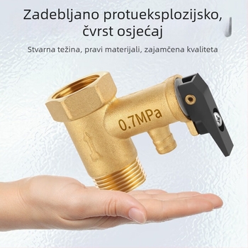 Bakreni ventil za oslobađanje tlaka bojlera, sigurnosni ventil, jednostrani provjerni ventil, ventil za redukciju tlaka
