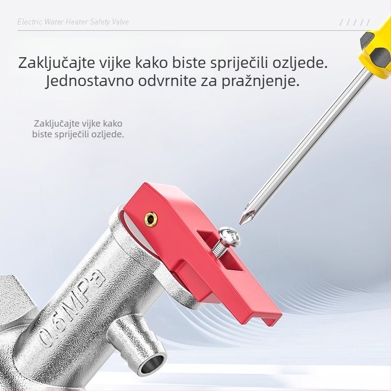 Mesing jednosmjerna sigurnosna ventila za kućne bojlere, univerzalno pojačan sigurnosni ventil