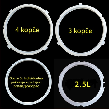 Brtveni prsten za električni lonac pod pritiskom, 4L/5L/6L, silikon