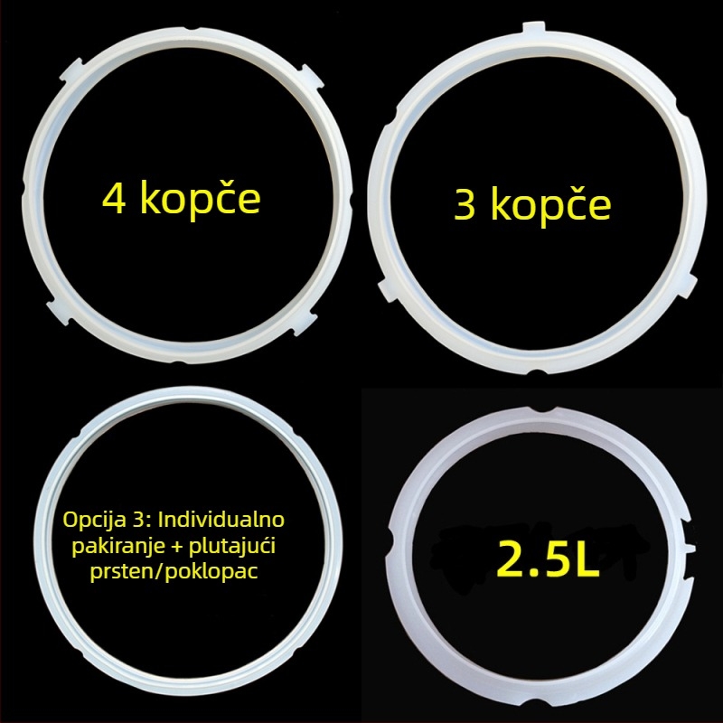 Brtveni prsten za električni lonac pod pritiskom, 4L/5L/6L, silikon