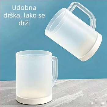 Dvostruko plastična čaša za hlađenje s ledom, za hladna pića i pivo