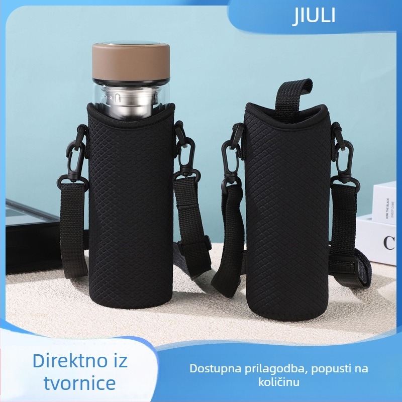Izolacijski omot za čašu s ugraviranim uzorkom, može se nositi preko ramena, zaštitni omot od neoprena, može se držati u ruci