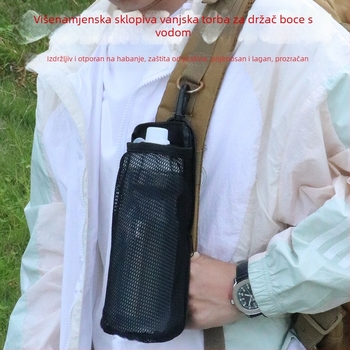 Sklopiva vanjska torba za bocu vode s mrežastim džepom