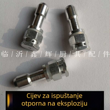 Aksesoari za eksplozijski otporan lonac s tlakom: ventil za ograničenje tlaka, ispušni cijev i mlaznica