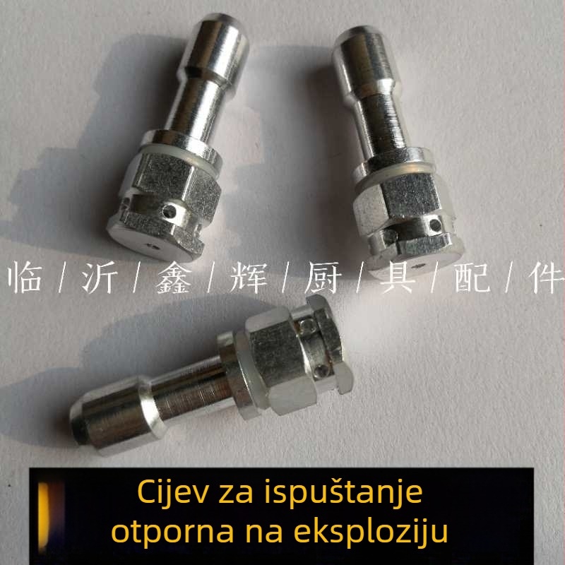 Aksesoari za eksplozijski otporan lonac s tlakom: ventil za ograničenje tlaka, ispušni cijev i mlaznica