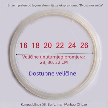 Silikonske brtvene prstenje za lonac pod tlakom, dvostruki crveni prsteni