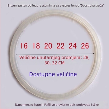 Silikonske brtvene prstenje za lonac pod tlakom, dvostruki crveni prsteni