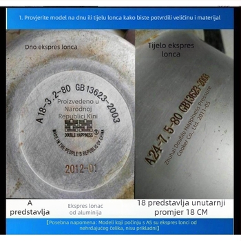 Silikonske brtvene prstenje za lonac pod tlakom, dvostruki crveni prsteni