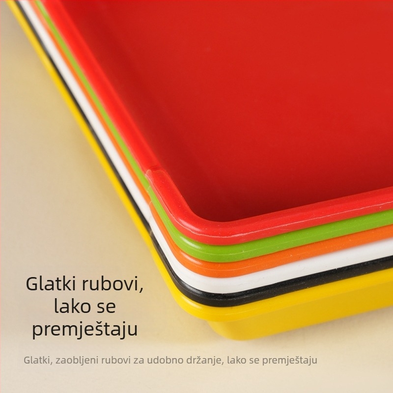 Plastični izložbeni pladanj za ražnjeve za roštilj i pržene ražnjeve, led te pladanj za odabir sastojaka za vruću posudu