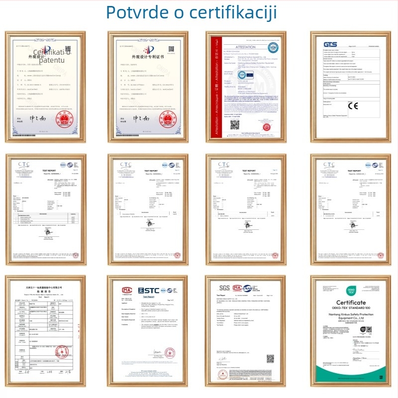 A5 HPPE nitril rukavice otporne na rezanje, mat sloj, EN 388, CE potvrda, protuklizne i otporne na ulje, D razred