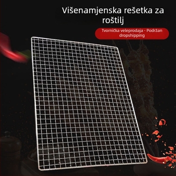 Višenamjenska galvanizirana pravokutna mreža za roštilj za vanjsku upotrebu
