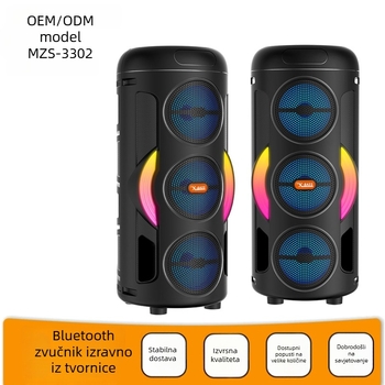 MZS-3302 RGB Bluetooth zvučnik, 3 inča, prijenosni vanjski zvučnik