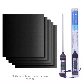 PTFE mat za roštilj, višebojna, otporna na visoke temperature, neprijanjajući, plavo noćno nebo