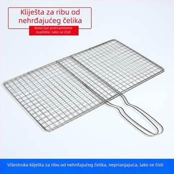 Nehrđajući klipsovi za roštilj za ribu, povrće i meso; elektroplatirani alat za roštilj
