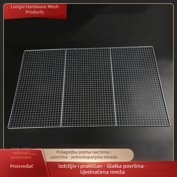 50x80 cm mreža za roštilj od niskougljičnog čelika, hladno galvanizirana, roll-up mreža pogodna za roštilj trgovine i piknike