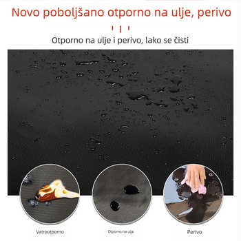 Dvostrani silikon mat za roštilj, kampiranje na otvorenom, otporan na visoke temperature, protupožarni, 60×40 inča
