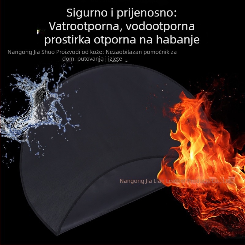 Kvadratna vatrootporna podloga za roštilj i piknik na otvorenom, otpornost na visoke temperature, izolacija