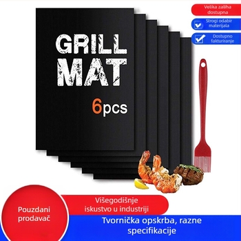 Neprijanjajuća podloga za pečenje od stakloplastike za pećnicu, otporna na visoke temperature, pogodna kao tava za pečenje i grill