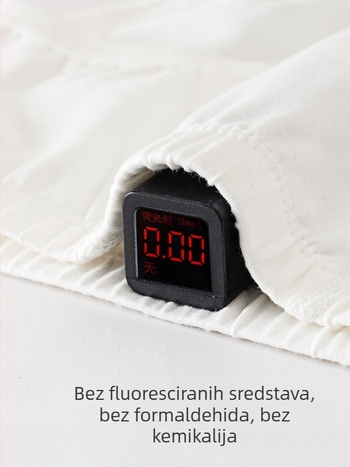 Dječje bijele pamučne bokserice, unisex, Klasa A, za djecu 3-8 godina