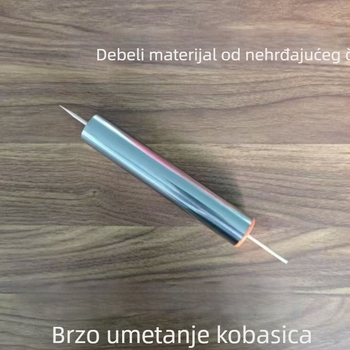 Nehrđajući čelik alat za ražnjiće kobasica za roštilj – zlatno hrskave kobasice