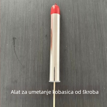Nehrđajući čelik alat za ražnjiće kobasica za roštilj – zlatno hrskave kobasice