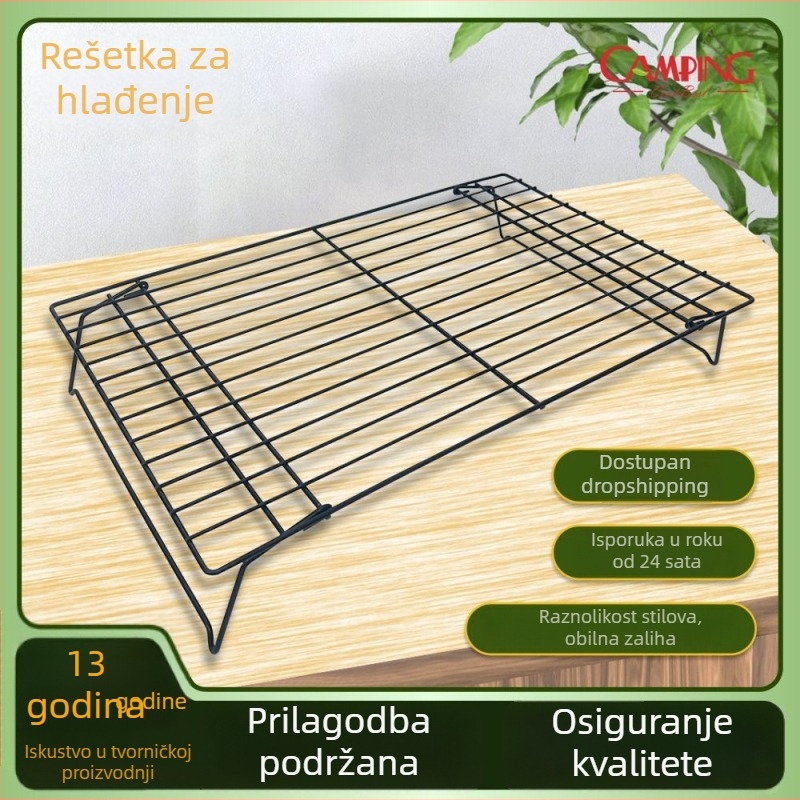 Višeslojna neprianjajuća rešetka za pečenje i hlađenje za kruh, kolače i grickalice