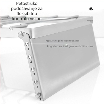 Vjetrozaštitni kamping stalak za lonac, s nosačem štednjaka i rešetkom za roštilj