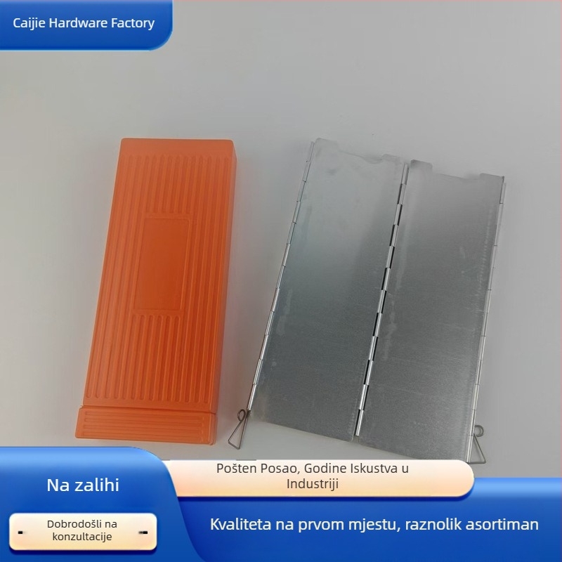 Sklopiva aluminijska vjetrozaštita za kuhanje na otvorenome, planinarenje i kampiranje