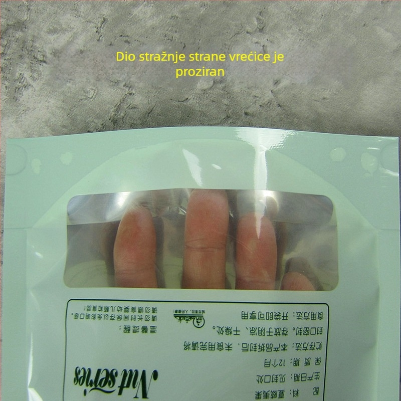 Torba za pakiranje makadamija oraščića 250 g/500 g, Ziplock plastična vrećica za grickalice