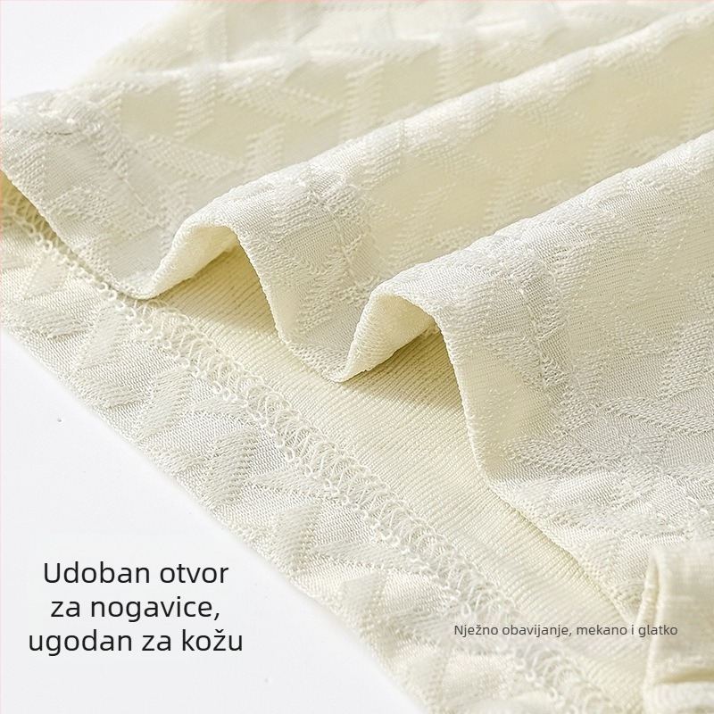 Muške bokserice od ice silk jacquard uzorka, srednji struk, prozračne, brzo sušeće