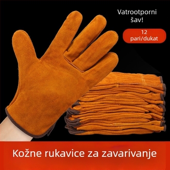 Dvoslojne rukavice za zavarivanje od kože goveda TIG i MIG