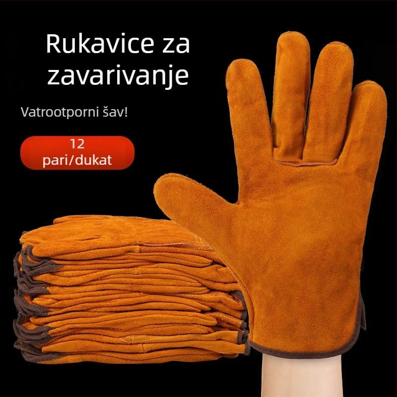 Dvoslojne rukavice za zavarivanje od kože goveda TIG i MIG