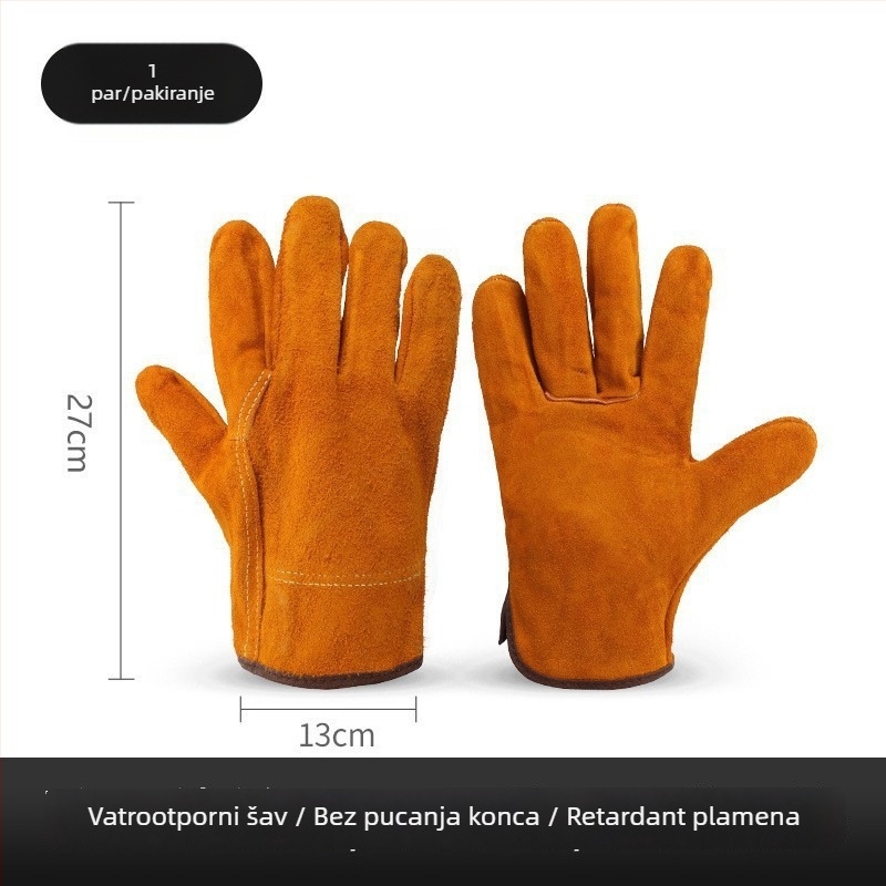 Dvoslojne rukavice za zavarivanje od kože goveda TIG i MIG