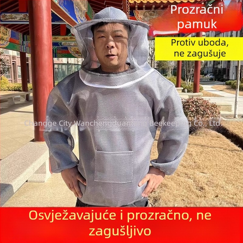 3D prozračni pčelarinski kostim za polovicu tijela, zaštita od uboda