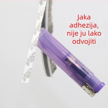Samoljepljiva brtna traka za klizne prozore i vrata ormara – zatvara pukotine, smanjuje vjetar i prašinu te buku, poboljšava zvučnu izolaciju.