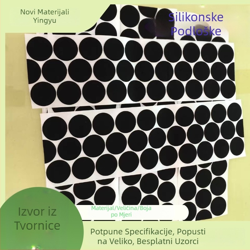 Garnitura EVA silikona, samoljepljiva protuklizna i otporno na udarce podloga za elektroničku opremu, pjenasti brtveni jastuk