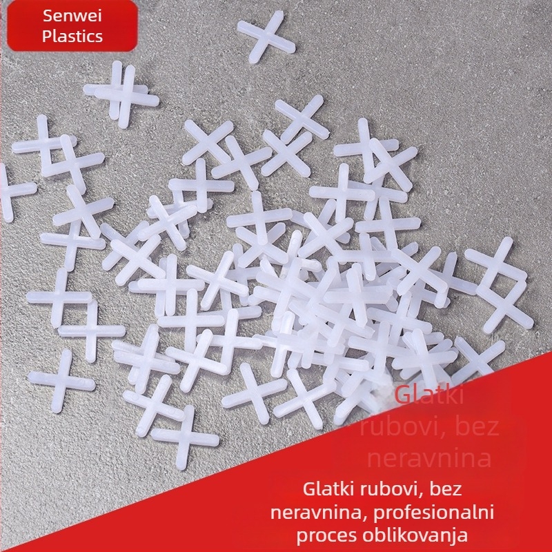 Plastični križ za poravnanje pločica, 1–10 mm