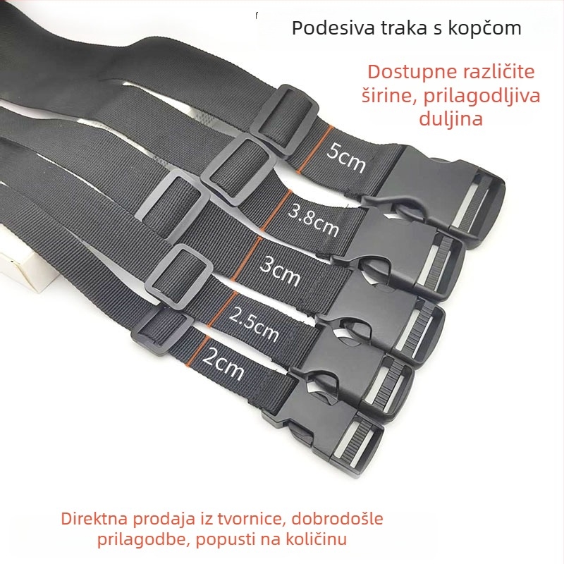 Višefunkcionalna podesiva traka s kopčom za ruksake i prtljagu