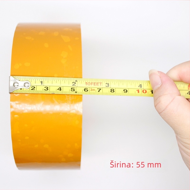 Bež traka za pakiranje, širina 55 mm, debljina 50 mm, duljina 200 yd, snažna adhezija