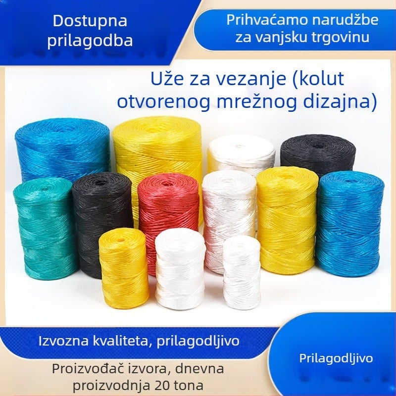 Polipropilensko tkano užad za pakiranje, obojena