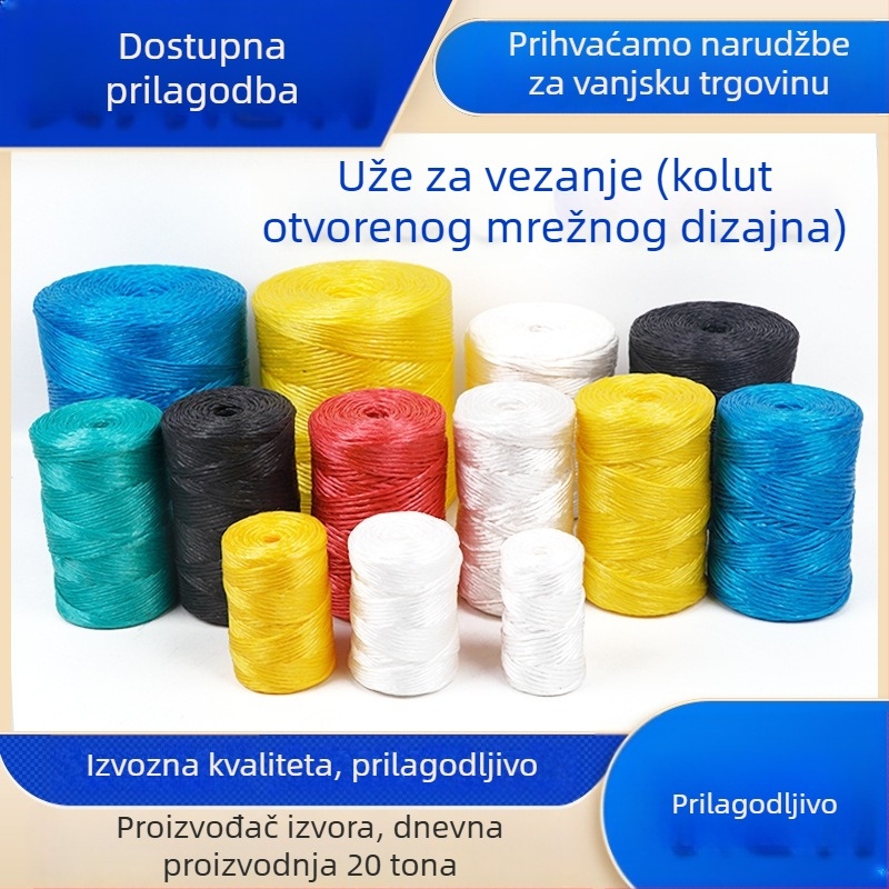 Polipropilensko tkano užad za pakiranje, obojena