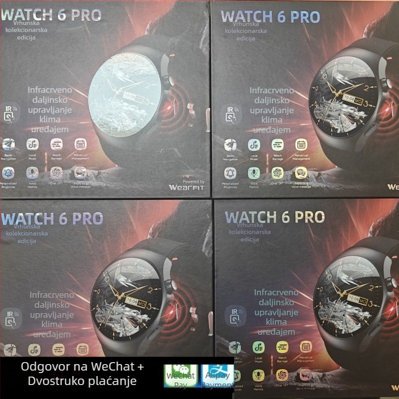 Watch6Pro pametni sat s brzim odgovorima na poruke, pozive, plaćanja, praćenje zdravlja i vježbanje