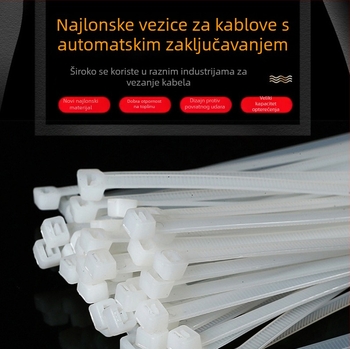 100 komada najlonskih zip-veza za kabelske žice sa samozaključavanjem