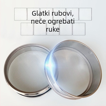 Sito za mačji pijesak s nehrđajućom mrežom, filter prašine iz mačjeg pijeska, bentonitno sito za kućnu upotrebu