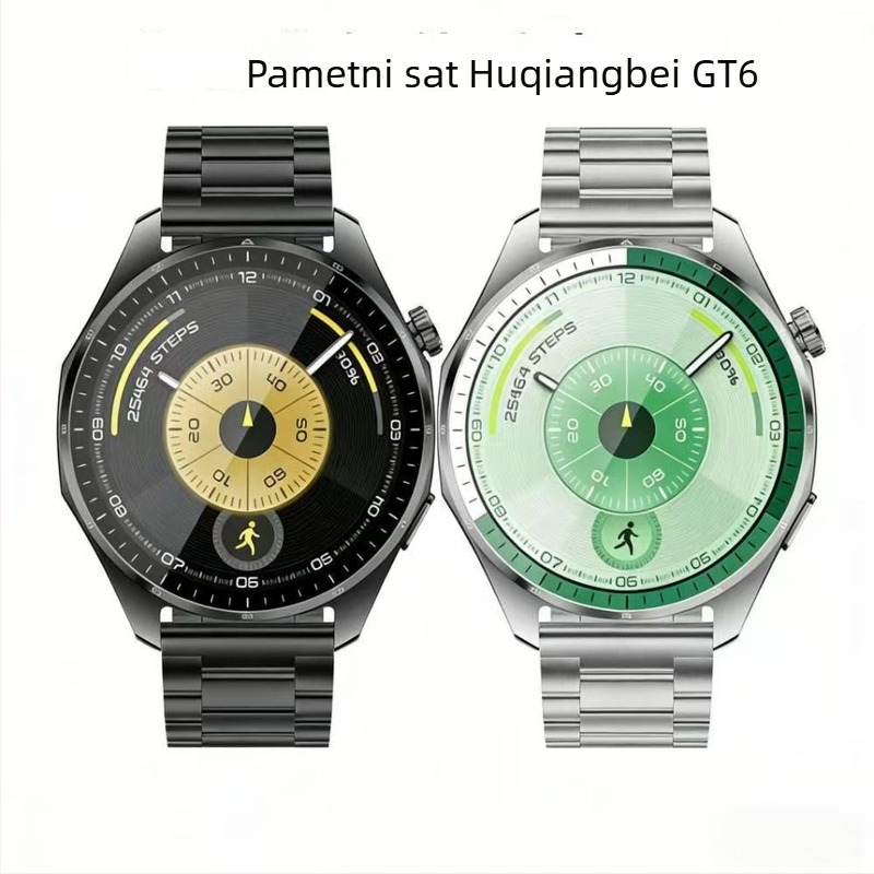 Pametni sat Watch6Pro s mjerenjem otkucaja srca, krvnog tlaka, brojača koraka, praćenjem sna, Bluetooth poziva i obavijestima poruka – GT6