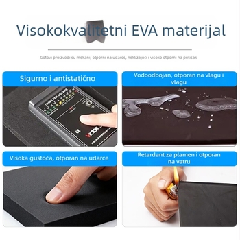 EVA pjena ploča visoke gustoće, antistatički EVA materijal, prilagođena za ublažavanje udaraca i zaštitu od sudara, unutarnja podrška od EVA pjene