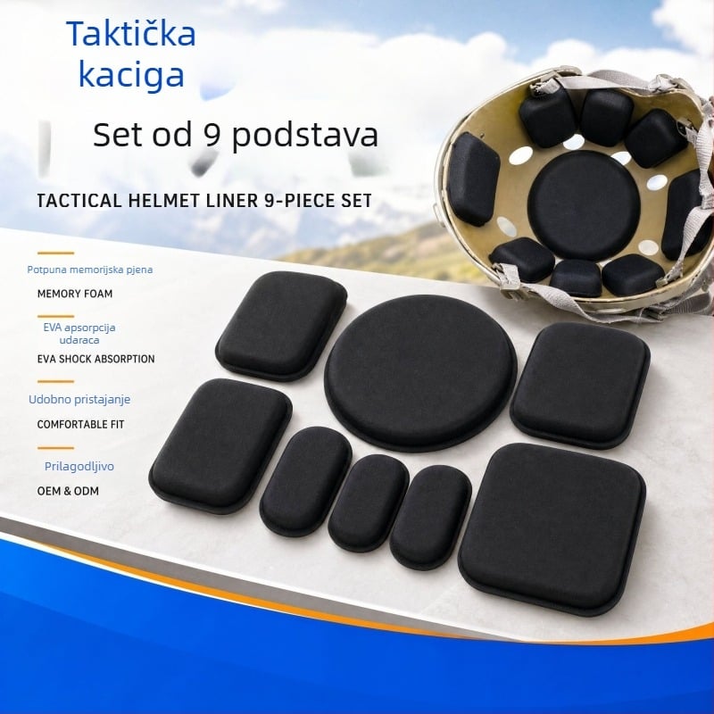 Wendy taktijska kaciga s EVA unutarnjom podstavom i jastučićem od memorijske pjene za apsorpciju udara