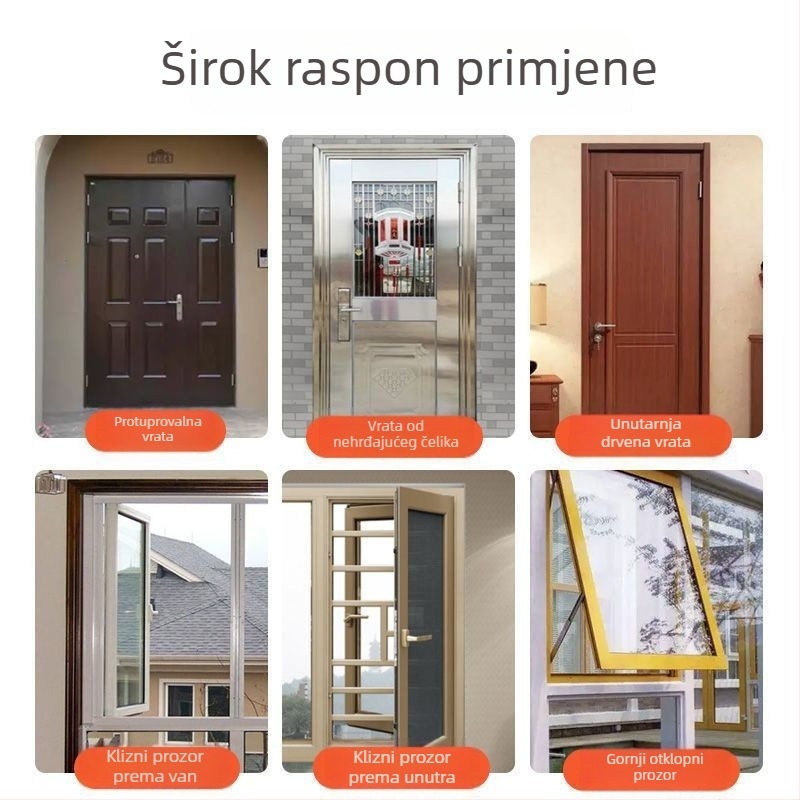 Brtvna traka od masivnog drveta za vrata i prozore, zvučna izolacija, otporna na vjetar, toplinska izolacija, repelent protiv komaraca.