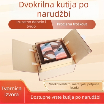 Prilagođena darovna kutija s dvostrukim poklopcem, ambalaža za čaj i kozmetiku